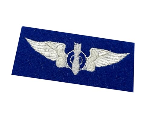 American World War Two Blue Felt Backed Bombadier's Wings, Sew On von Hornbeam Militaria