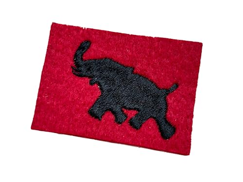 British World War Two 64th Medium Regiment, Royal Artillery Patch, Aufnäher zum Aufnähen von Hornbeam Militaria