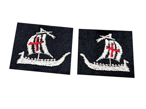 British World War Two V Corps Patch zum Aufnähen (Paar) von Hornbeam Militaria