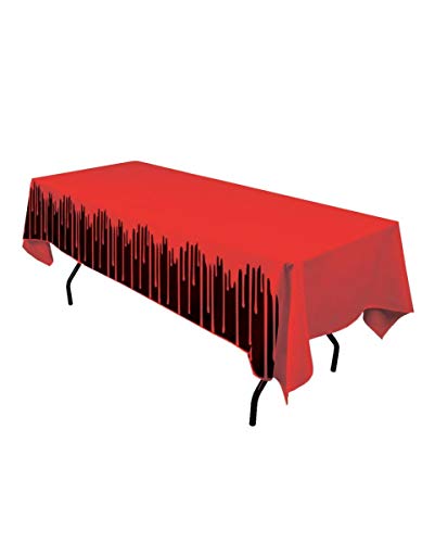 Blutige Halloween Tischdecke als Horror Partydeko von Horror-Shop