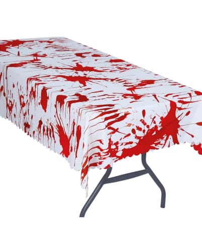 Halloween Blutspritzer Tischdecke als Deko 177x134cm von Horror-Shop