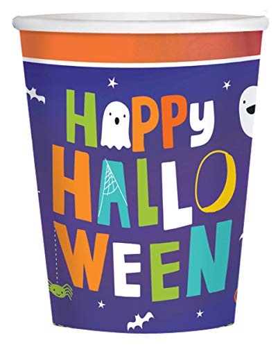 Horror-Shop 8 Stück Happy Halloween Becher als Partygeschirr von Horror-Shop