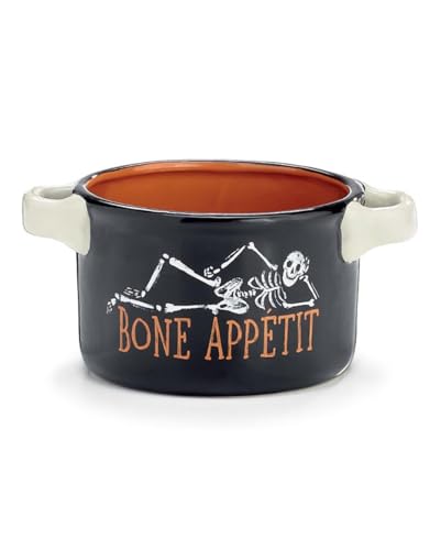 Horror-Shop Bone Appetit Skelett Schale mit Knochen als Griff 12cm von Horror-Shop