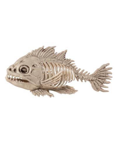 Horror-Shop Knochenfarbiges Fisch Skelett 25 cm von Horror-Shop