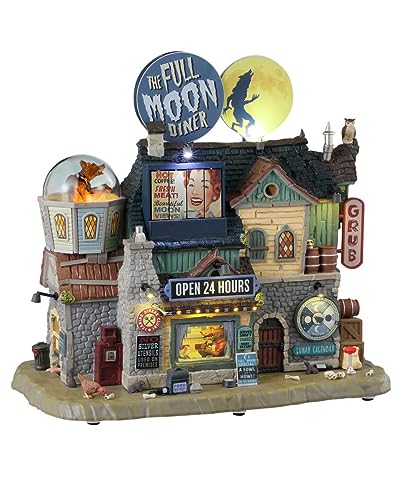 Horror-Shop The Full Moon Diner - Lemax Spooky Town von Horror-Shop