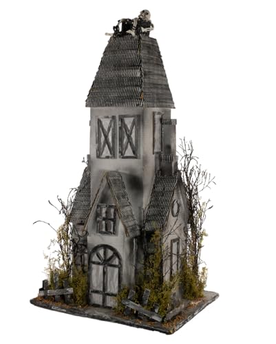 Horror-Shop Unheimliches Geisterhaus mit Beleuchtung 95 x 53 x 43 cm von Horror-Shop