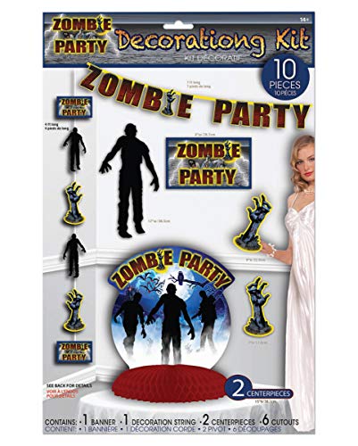 Horror-Shop Zombie Party Dekoration Set 10 TLG für Halloween und Motto Party von Horror-Shop