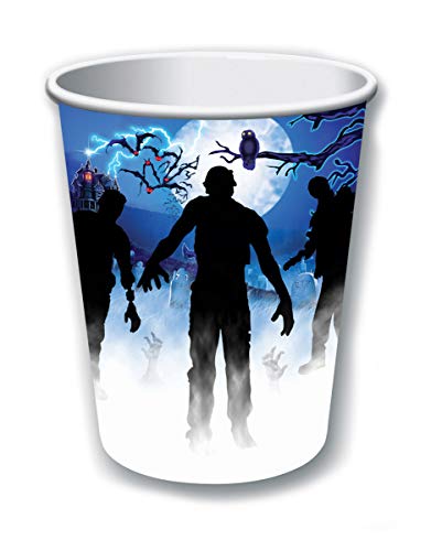 Horror-Shop Zombie Party Pappbecher Set 8 Stück für Halloween und Motto Parties von Horror-Shop