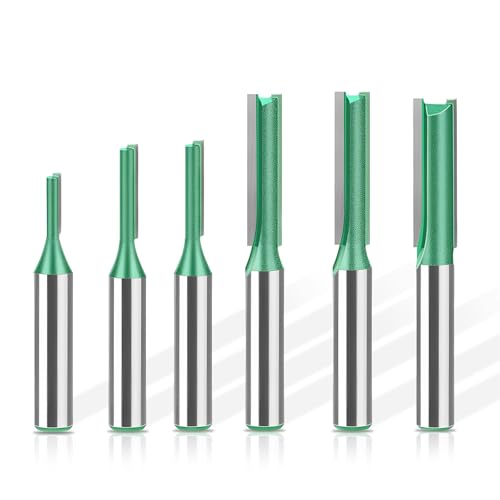 Hossom 6 Stück 8mm Schaft Nutfräser, Fräsfräser für Holzbearbeitung, Hartmetall Fräsen Werkzeug, Holzfräser Fräser Fräsfräser Schneidmesser - 3mm, 4mm, 5mm, 6mm, 7mm, 8mm Hossom 6 Stück 8mm Schaft Nutfräser, Fräsfräser für Holzbearbeitung, Hartmetall Fräsen Werkzeug, Holzfräser Fräser Fräsfräser Schneidmesser - 3mm, 4mm, 5mm, 6mm, 7mm, 8mm von Hossom