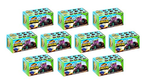 Hot Wheels Key Launcher Mini Monster Trucks Series 2 Blind Box Party Favors Set of 10 von Hot Wheels