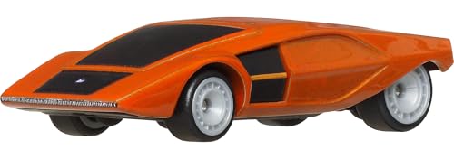 Hot Wheels Premium Car Culture Sammel-Spielzeugauto, Die-Cast Lancia Stratos Zero im Maßstab 1:64, Hammer Drop Fahrzeug mit Real Riders-Rädern, HRV77 von Hot Wheels