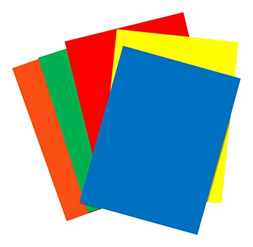 HPC A4 210 x 297 mm 80 g/m² glatte Papier Papier – farbig sortiert (100 Stück Blatt) von House of Card & Paper