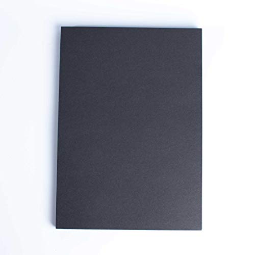 House of Card & Paper HCP455 Karton, A5, 160 g/m², Schwarz, 100 Stück von House of Card & Paper