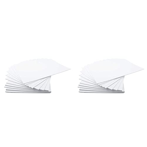 House of Card & Paper Kartonpapier im A5-Format, 160 g/m², Weiß, 100 Blatt (Packung mit 2) von House of Card & Paper
