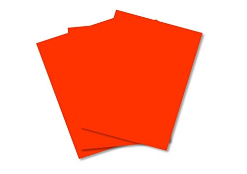 House of Card & Paper Tonpapier, A4, 80 g/m², farbig Orange (Pack of 50 Sheets) von House of Card & Paper