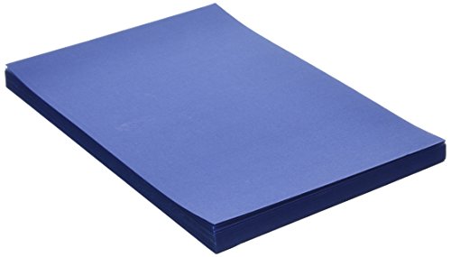 House of & Papier 220 g/qm strukturierte Karte – Blau/Schwarz (50 Stück Blatt) von House of Card & Paper