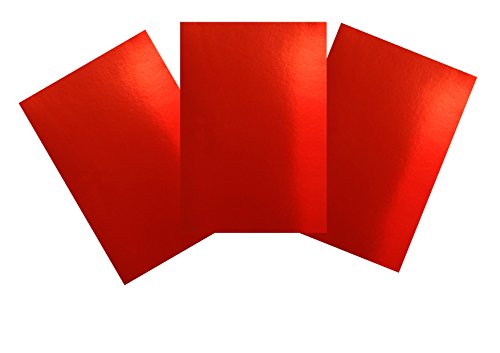 House of & Papier A3 240 gsm Folie Karte – Rot (30 Stück Blatt) von House of Card & Paper