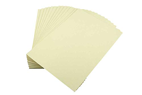 House of & Papier A4 220 gsm farbiger Karte – Creme (100 Stück Blatt) von House of Card & Paper