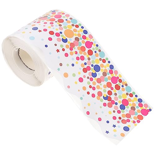 Housoutil 1 Rolle Wellenkanten-Aufkleber Punkt trimmen Schwarzes Brett Grenze Dekore dekoration Papier für Bulletin Board Aufkleber für Pinnwand Kupferplattenaufkleber Weiß Housoutil 1 Rolle Wellenkanten-Aufkleber Punkt trimmen Schwarzes Brett Grenze Dekore dekoration Papier für Bulletin Board Aufkleber für Pinnwand Kupferplattenaufkleber Weiß von Housoutil
