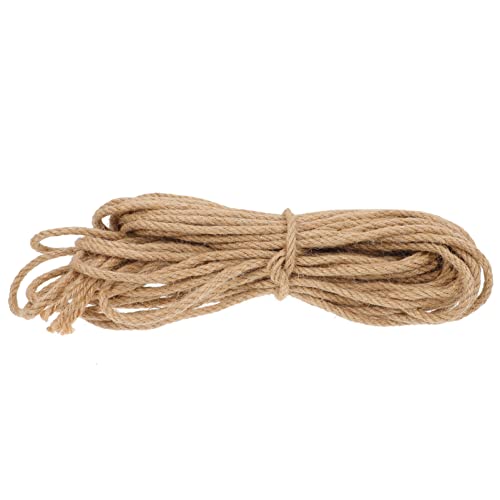 Housoutil 1 Set Handgewebte Schnur Braune Schnur Kunsthandwerk Jute Seil Jute Gartenschnur Ranken Armbänder Seil Für Perlen Jute Schnur Sisal Seil Goldenes Stickgarn Khaki Seil von Housoutil