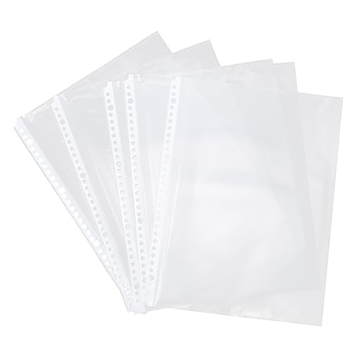 Housoutil 100 Stück Innentasche Für Ordner Beutel Mit Losen Blättern Blau Klare Taschen 4 Taschenbindemeldärmel Wird Geladen Ordnerhüllen Ordnertaschen Schutz Büro Größe Plastik Transparent Housoutil 100 Stück Innentasche Für Ordner Beutel Mit Losen Blättern Blau Klare Taschen 4 Taschenbindemeldärmel Wird Geladen Ordnerhüllen Ordnertaschen Schutz Büro Größe Plastik Transparent von Housoutil