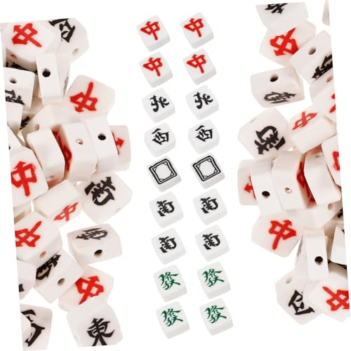 Housoutil 100 Stück Mahjong Spacer Perlen aus Polymer Clay für DIY Schmuckherstellung Langlebige Bunte Perlen für Armbänder Halsketten Bastelprojekte Vielseitige Schmuckzubehör Housoutil 100 Stück Mahjong Spacer Perlen aus Polymer Clay für DIY Schmuckherstellung Langlebige Bunte Perlen für Armbänder Halsketten Bastelprojekte Vielseitige Schmuckzubehör von Housoutil