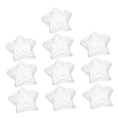 Housoutil 10Stücke Durchsichtige Kunststoff Stern Ornamente Befüllbar DIY Bastelkugeln Transparente Süßigkeitenbox Für Hochzeiten Feiertagsdekoration Bastelprojekte Housoutil 10Stücke Durchsichtige Kunststoff Stern Ornamente Befüllbar DIY Bastelkugeln Transparente Süßigkeitenbox Für Hochzeiten Feiertagsdekoration Bastelprojekte von Housoutil