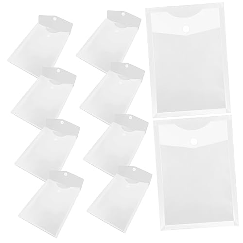 Housoutil 10Stücke Praktische Aktentaschen Material Wiederverwendbare Dokumentenmappen mit Druckknopf Transparentes Design für Schule und Büro Leicht und Tragbar Housoutil 10Stücke Praktische Aktentaschen Material Wiederverwendbare Dokumentenmappen mit Druckknopf Transparentes Design für Schule und Büro Leicht und Tragbar von Housoutil
