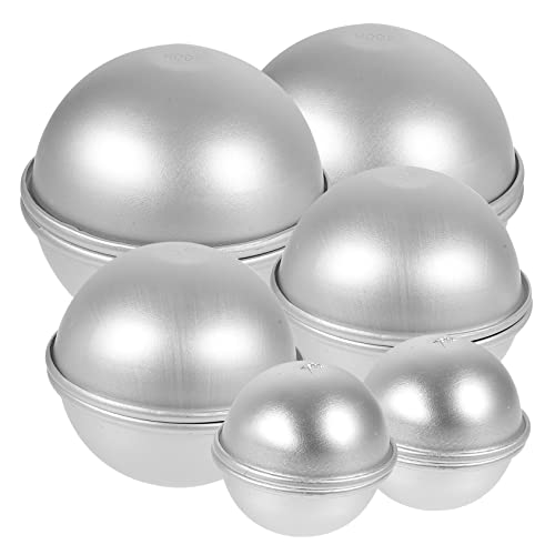 Housoutil 12 Stück Teiliges Aluminium Halbkugel Form Langlebige Halbkreis Backformen für DIY Kuchen Badebomben Einfache Wiederverwendbar Glatte Kanten Vielseitiges Backzubehör Housoutil 12 Stück Teiliges Aluminium Halbkugel Form Langlebige Halbkreis Backformen für DIY Kuchen Badebomben Einfache Wiederverwendbar Glatte Kanten Vielseitiges Backzubehör von Housoutil
