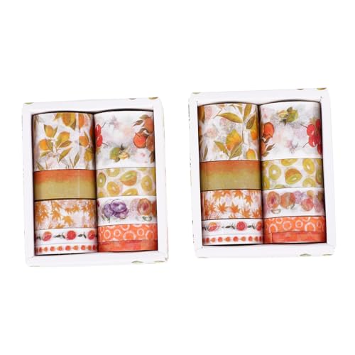 Housoutil 2 Boxen Washi Tape Boxen mit Dekorativem Klebeband für Scrapbooking Journaling und DIY Projekte Hochwertiges mit Starkem Kleber für Dekorationen Housoutil 2 Boxen Washi Tape Boxen mit Dekorativem Klebeband für Scrapbooking Journaling und DIY Projekte Hochwertiges mit Starkem Kleber für Dekorationen von Housoutil