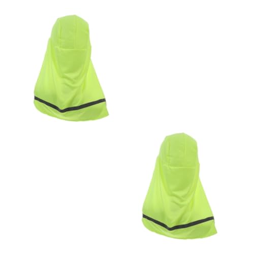 Housoutil 2 Sätze Sport-turban-mütze -kopftuch Helmvisier Sonnenschutz Reflektierendes Helmfutter Sicherheits-sport-kopftuch Sonnenschutz-schutzhelm Yellow Milchseide 4 Stück * 2 von Housoutil