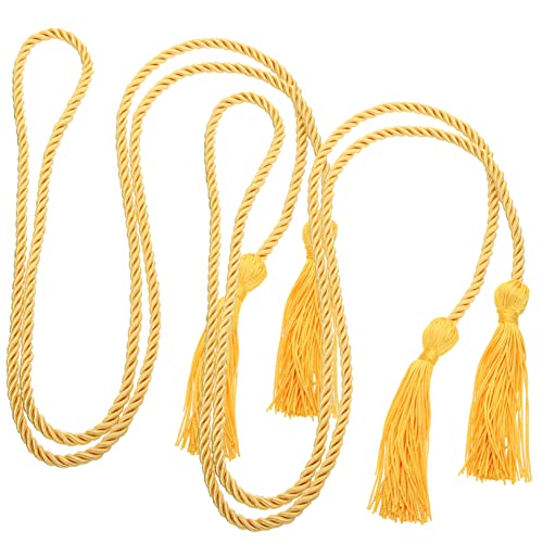 Housoutil 2 Stück Doktorhut Quaste goldene Ehrenschnüre Graduierung geflochtene Schnüre blaue Ehrenkordel Abschlusskostümzubehör Graduierungsschnüre mit Quasten Polyester Housoutil 2 Stück Doktorhut Quaste goldene Ehrenschnüre Graduierung geflochtene Schnüre blaue Ehrenkordel Abschlusskostümzubehör Graduierungsschnüre mit Quasten Polyester von Housoutil