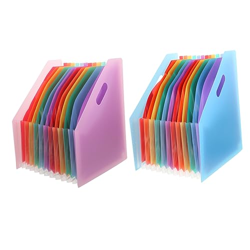 Housoutil 2 Stück Mappe Akkordeon-Ordner-Datei-Organizer faltbar Büro Akkordeon Ordner tragbar Veranstalter Akkordeon-Ordner-Organizer Aktenhalter aus Papier Plastik Colorful Housoutil 2 Stück Mappe Akkordeon-Ordner-Datei-Organizer faltbar Büro Akkordeon Ordner tragbar Veranstalter Akkordeon-Ordner-Organizer Aktenhalter aus Papier Plastik Colorful von Housoutil