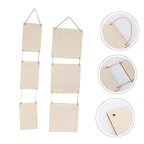 Housoutil 2 Stück Unfertige Holzplatten zum Bemalen Kleine DIY Holzschilder zum Hängen Blanko Banner aus Naturholz für Kreative Dekoration Leicht und Glatt Geeignet für Zuhause und Gewerbe Housoutil 2 Stück Unfertige Holzplatten zum Bemalen Kleine DIY Holzschilder zum Hängen Blanko Banner aus Naturholz für Kreative Dekoration Leicht und Glatt Geeignet für Zuhause und Gewerbe von Housoutil