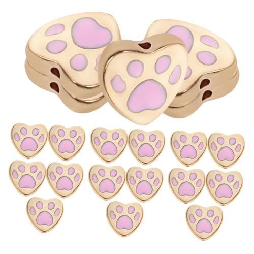 Housoutil 20 Stück Anhänger Aus Edelstahl Pfote Ohrringe Perlenablage Für Die Schmuckherstellung Ohrringe Für Hund Perlenabstandshalter Für Armbänder Mops-ohrstecker Rosa Zinklegierung Housoutil 20 Stück Anhänger Aus Edelstahl Pfote Ohrringe Perlenablage Für Die Schmuckherstellung Ohrringe Für Hund Perlenabstandshalter Für Armbänder Mops-ohrstecker Rosa Zinklegierung von Housoutil