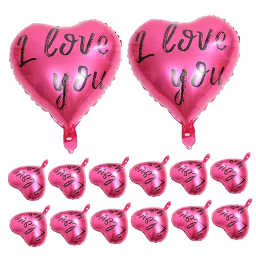 Housoutil 20 Stück Liebe Ballon Dekoration Hochzeit Jahrestag Lieferungen Ballongirland -Kit Glücklich Du Wille Valentinsballons Ballons Ballon sortiert Aluminium Rosy Housoutil 20 Stück Liebe Ballon Dekoration Hochzeit Jahrestag Lieferungen Ballongirland -Kit Glücklich Du Wille Valentinsballons Ballons Ballon sortiert Aluminium Rosy von Housoutil