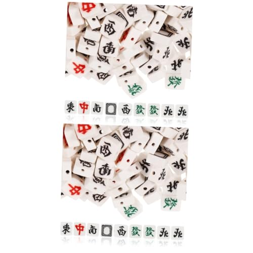 Housoutil 200 Stück Polymer Clay Mahjong Perlen mit Robuste DIY Schmuckperlen für Armbänder Ketten Basteln Langlebige Spacer Perlen für Kreative Handwerksprojekte Housoutil 200 Stück Polymer Clay Mahjong Perlen mit Robuste DIY Schmuckperlen für Armbänder Ketten Basteln Langlebige Spacer Perlen für Kreative Handwerksprojekte von Housoutil