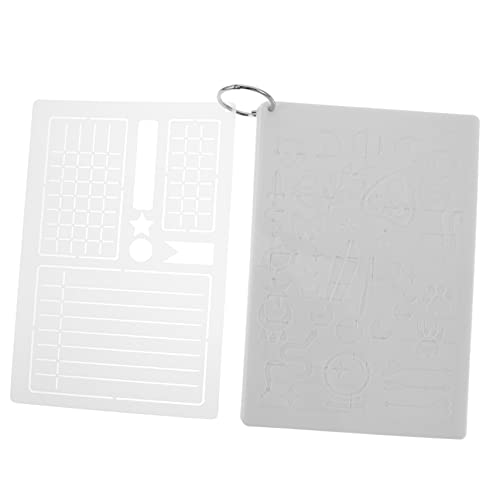 Housoutil 24 Stück Kontovorlage für Zeichnung Journal -Schablone schablonen hohle Malschablone Journaling -Schablone Hohle Zeichenformen Malvorlagen das Haustier Weiß Housoutil 24 Stück Kontovorlage für Zeichnung Journal -Schablone schablonen hohle Malschablone Journaling -Schablone Hohle Zeichenformen Malvorlagen das Haustier Weiß von Housoutil