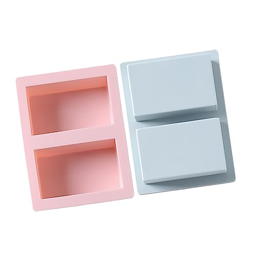Housoutil 2Stücke DIY Seifenform Quadratische Seifenform Lebensmittelechtem Material Seifenherstellung Kuchen Und Schokoladenformen Blau Housoutil 2Stücke DIY Seifenform Quadratische Seifenform Lebensmittelechtem Material Seifenherstellung Kuchen Und Schokoladenformen Blau von Housoutil