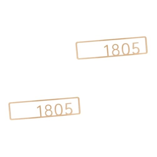 Housoutil 2st Hauszeichen Schild Mit Türnummer Hausnummern Unterzeichnen Nummern-haustürschild Hausadressenschilder Wandnummernschild Adresse Hausschild Adressnummern Für Acryl von Housoutil