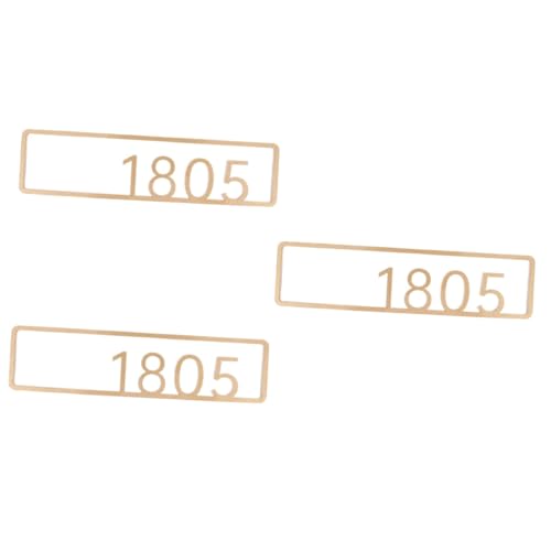 Housoutil 3St Hauszeichen Aufkleber mit Türnummern Wohnungstürnummer Adresse Hausschild hausnummer Bürotürschild Nummernaufkleber Adressnummern für klebende Adressnummern Acryl von Housoutil