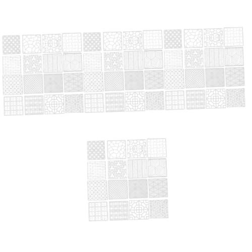 Housoutil 4 Sätze Schablonen Zum Zeichnen Markierungen Schichtung Kreis Geometrische Schablonen Wiederverwendbare Schablonen Kunststoff-zeichnungsschablonen Geometrische Vorlage 16 Stück * 4 von Housoutil