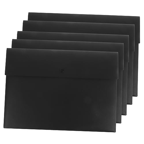 Housoutil 5 Stück A4 Aktentasche Büroordner Dateibeutel Aufbewahrungstaschen Aktenkästen a4 ordner halter briefumschläge transparenter Aktenhalter Dokumentenmappen Abs Black Housoutil 5 Stück A4 Aktentasche Büroordner Dateibeutel Aufbewahrungstaschen Aktenkästen a4 ordner halter briefumschläge transparenter Aktenhalter Dokumentenmappen Abs Black von Housoutil