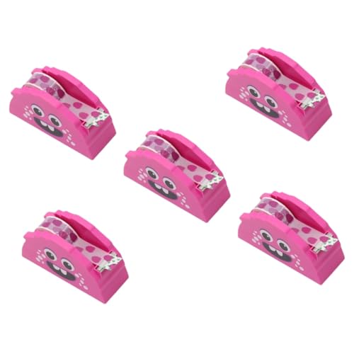 Housoutil 5St Bandschneider Versandklebeband Maskenband Spender Hände Hersteller tape cutter Schneidemaschine für Klebeband kawaii Klebebandabroller kleiner Tape Dispenser Schreibtisch pp von Housoutil