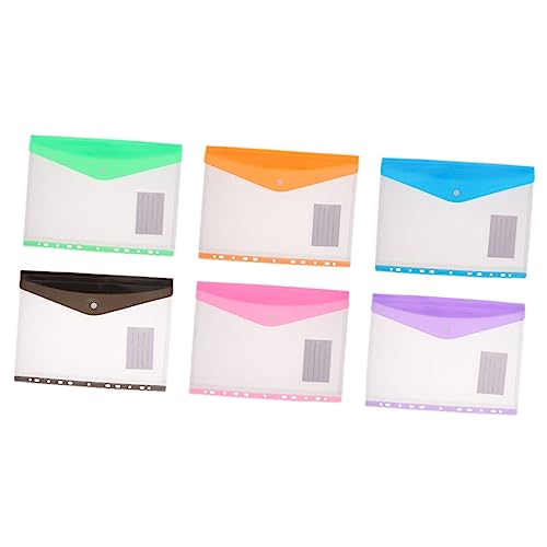 Housoutil 6 Stück Aktenhalter Durchsichtige Aktenordner Loseblatt Notizbuchordner Aktentaschen Hüllen Durchsichtige Papierhüllen Dokumentenordner Loseblatt Transparente Aktentaschen Housoutil 6 Stück Aktenhalter Durchsichtige Aktenordner Loseblatt Notizbuchordner Aktentaschen Hüllen Durchsichtige Papierhüllen Dokumentenordner Loseblatt Transparente Aktentaschen von Housoutil