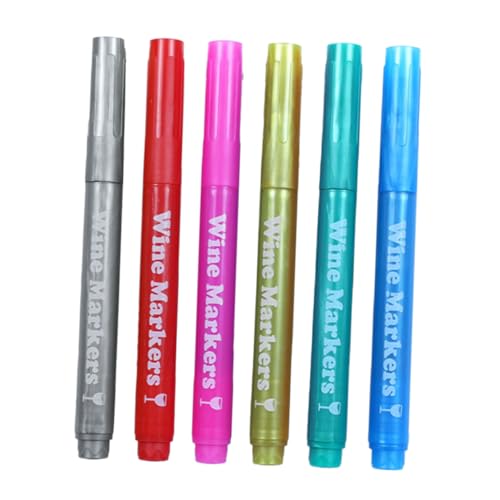 Housoutil 6 Stück Paint Marker Stifte für Glas Kunststoff Holz Stoff Abwischbare Lebendige Farben Rot Blau Grün Gold Silber für Weinflaschen Kunstprojekte Büro und Schule Housoutil 6 Stück Paint Marker Stifte für Glas Kunststoff Holz Stoff Abwischbare Lebendige Farben Rot Blau Grün Gold Silber für Weinflaschen Kunstprojekte Büro und Schule von Housoutil