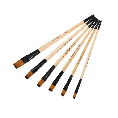 Housoutil 6 Teiliges Pinselset Werkzeug Zum Zeichnen Aquarellpinsel Künstlerpinsel Mischset Rundpinsel Malpinsel Professionelle Ölfarbe Gouache Flacher Pinsel Rundpinsel Holz Housoutil 6 Teiliges Pinselset Werkzeug Zum Zeichnen Aquarellpinsel Künstlerpinsel Mischset Rundpinsel Malpinsel Professionelle Ölfarbe Gouache Flacher Pinsel Rundpinsel Holz von Housoutil