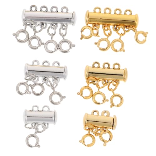 Housoutil 6Stücke Multifunktionale Magnetverschlüsse für Schmuck DIY Starke Feder Schnallen Silber für Armbänder und Halsketten Einfach zu Befestigen Housoutil 6Stücke Multifunktionale Magnetverschlüsse für Schmuck DIY Starke Feder Schnallen Silber für Armbänder und Halsketten Einfach zu Befestigen von Housoutil