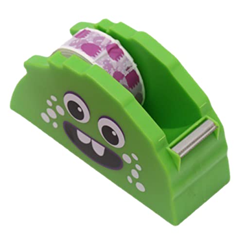 Housoutil Bandschneider Büro Spender Außerirdischer Frosch-Malerband Etikett Weiß tape cutter Schneidemaschine für Klebeband kawaii Klebebandabroller Klebebandhalter für den Schreibtisch pp von Housoutil