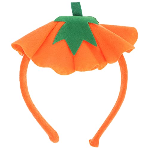 Housoutil Halloween-Kürbis-Zaubererhut-Stirnband Orange Halloween-Cosplay-Stirnbänder Kostümparty-Kopfbedeckungszubehör Für Rollenspielpartys Maskeradepartys Mottopartys von Housoutil
